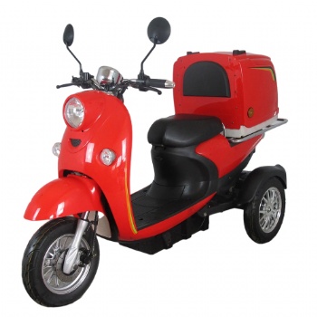 Fashionable Three Wheel Electric Tricycle with Bigger Rear Trunk for Delivering Fast Food