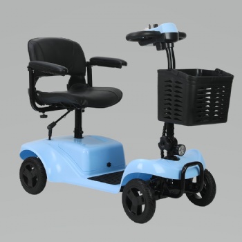 Low speed 8KM/H 120Kg Load Capacity Adult Elderly Electric Mobility Scooter  4 Wheels Foldable Disabled Travel Scooter(MS-015)