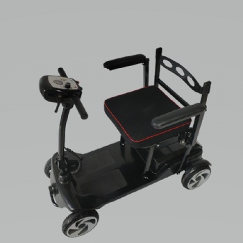 Four Wheels Electric Elderly Mobility Scooter 24V 10Ah Lithium Battery Disabled Handicap Personal Mobility Vehicle (MS- 017)